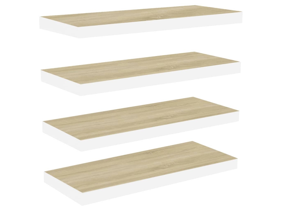 Wall Shelf, Wall Shelves Vidaxl Marrom Mdf (60 X 23.5 X 3.8 Cm)