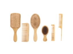 Escovas De Bambu Para Cabelo E Barba Desembaraçar E Estilizar