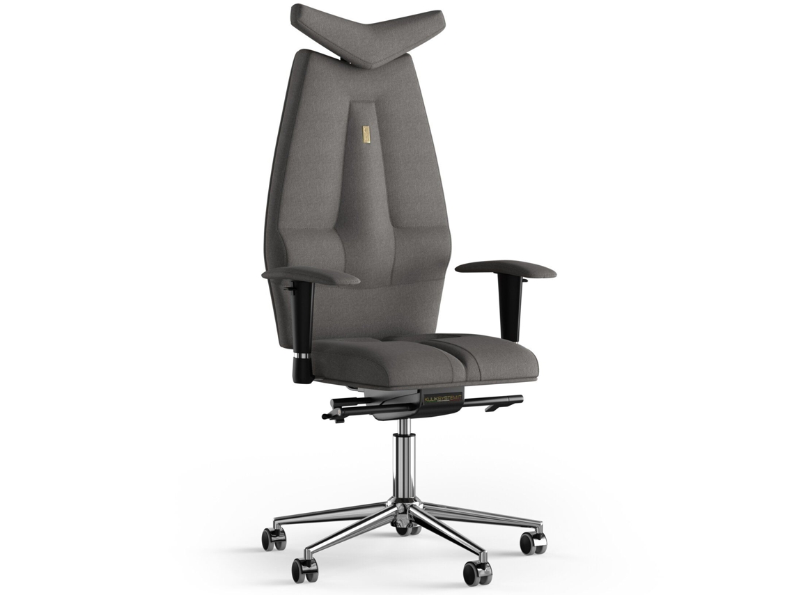 Cadeira de Escritório Ergonómica KULIK Tecido a Jato Azur (Silver -130x50x50cm)
