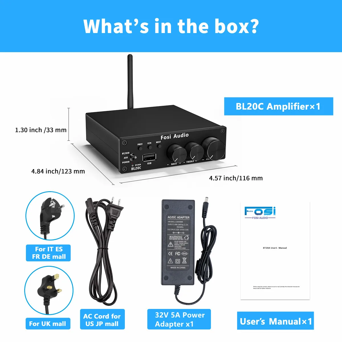 Amplificador Doméstico Ht4s Bluetooth 4.1 MDUG