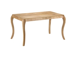 Vidaxl Mesa De Jantar 135x75x76 Cm Madeira De Mangueira Maciça