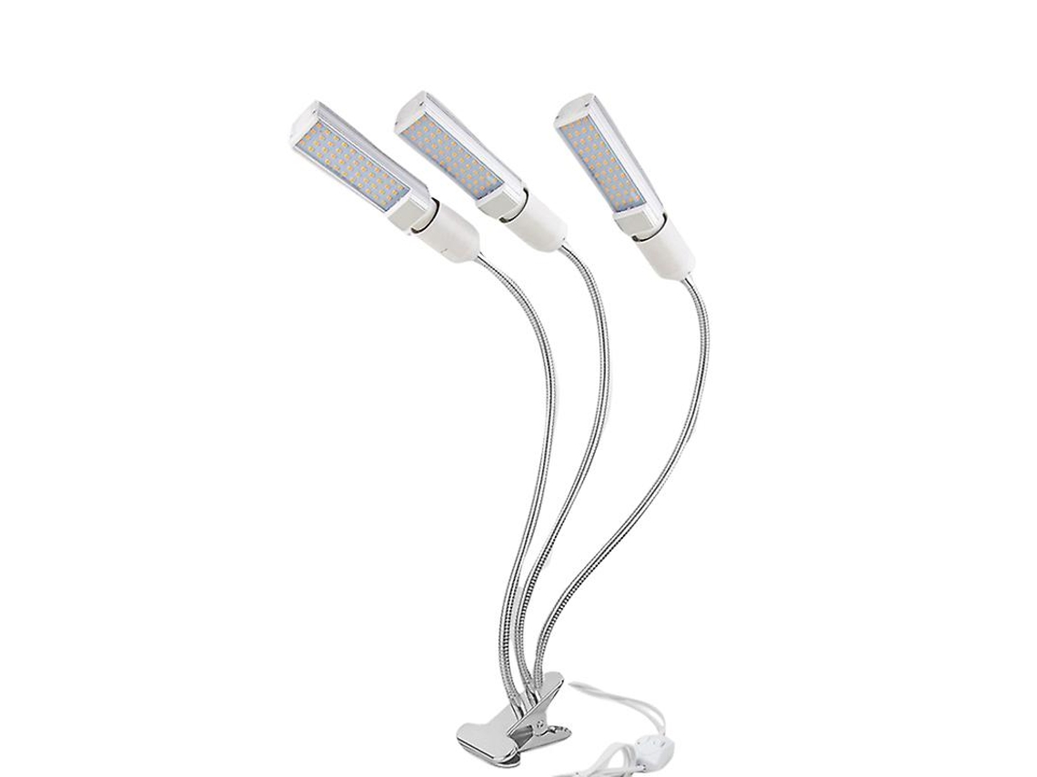 1pcs 3 Cabeças De Luzes De Planta