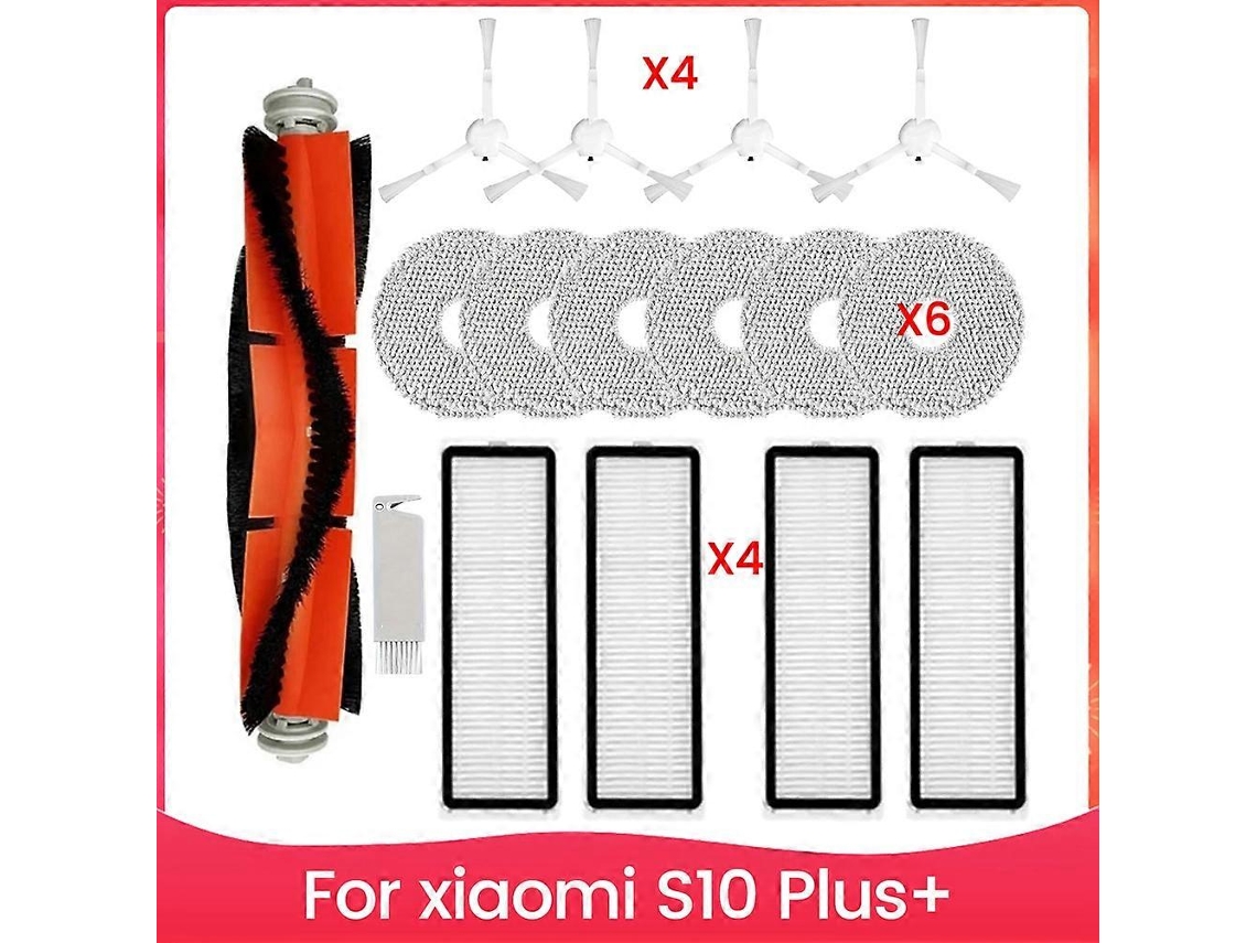 Kit De Acessórios Para Aspirador Robô S10 Plus+: Escova Lateral Principal, Filtro Hepa, Esfregões E Muito Mais._ozo