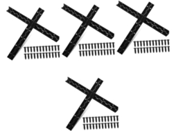 Conjunto Com 4 Dobradiças De Ferro Pequenas, Em Pares (2 Unidades Cada), Para Armários Ou Pianos.