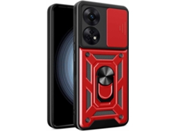 Capa Anel Giratório Tampa Deslizante Câmera Camada para Oppo Reno 8T 4G HONGWE. Azul
