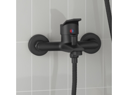 Vidaxl Torneira De Misturador De Chuveiro Preto G 1/2 Polegadas