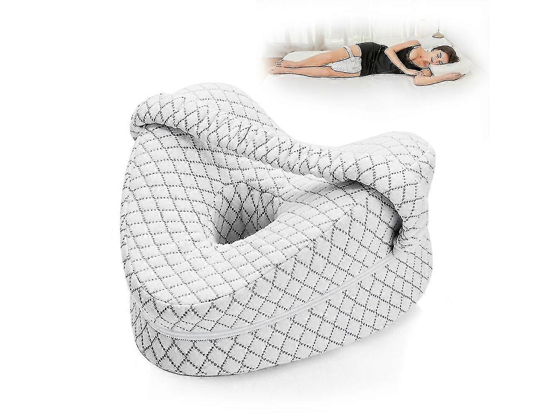 Rebe almohada Ortopédica Corazón para Piernas Con Soporte de Rodilla Almohadilla de Sciatica Relleno de Espuma Blanco