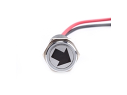 Luzes Indicadoras Led 12v 14mm Painel (neblina,sinal)