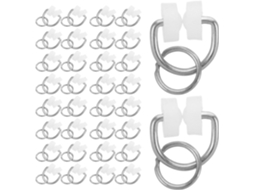 Levemolo 100 Ganchos De Cortina Para Caravana Com Polia, Pequenos