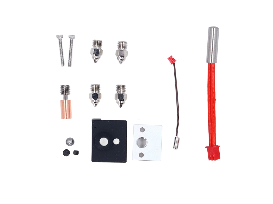 Kit de atualização hotend bimetálico com 4 bicos 0.4mm para impressão a 300°C Ender 3 S1 S1 Pro