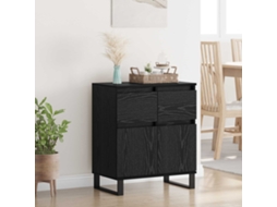 Vidaxl Buffet Com Gaveta Carvalho Preto 60 X 35 X 70 Cm