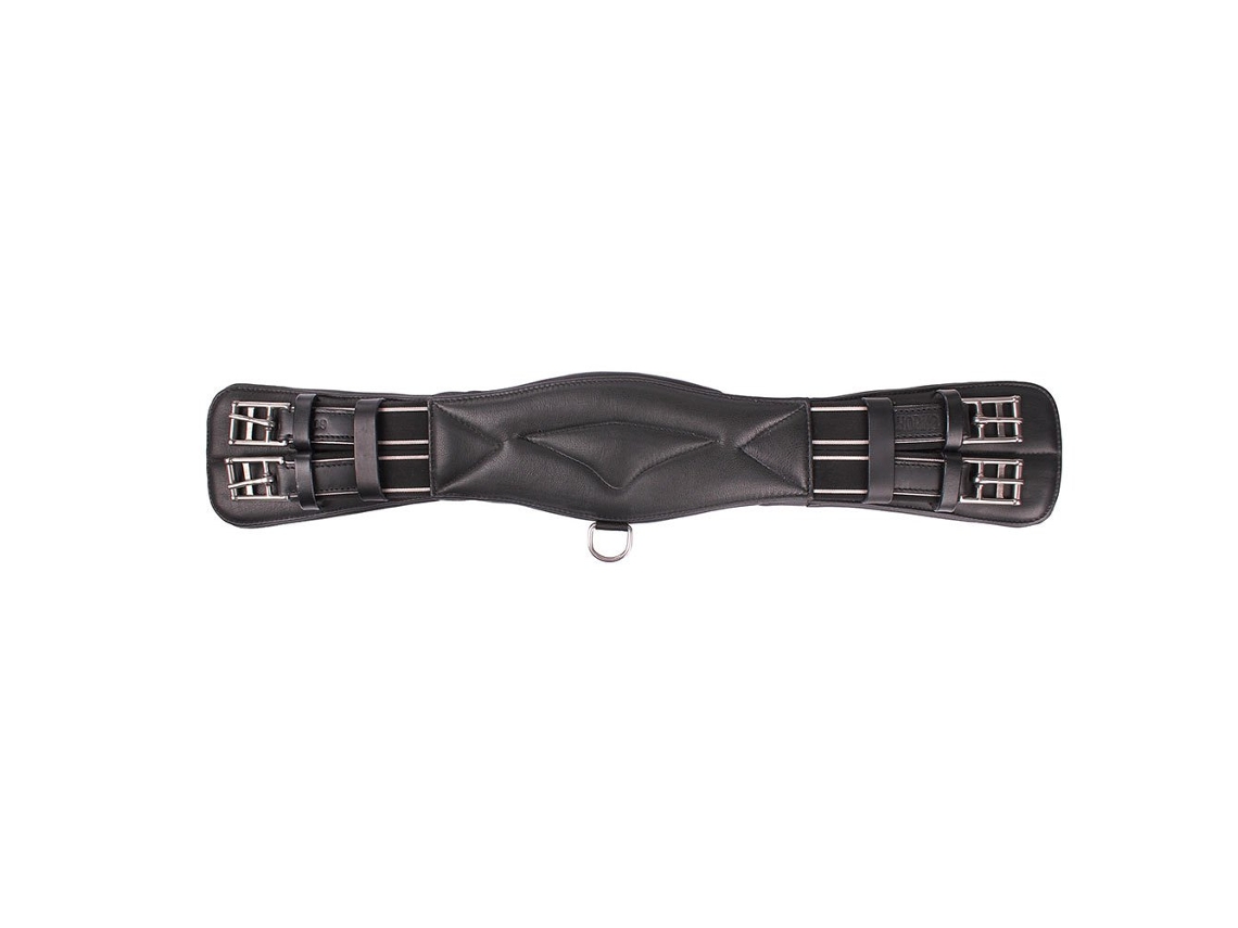 Cilha de Adestramento Soft Padded Leather Preto 60 Cmhorka