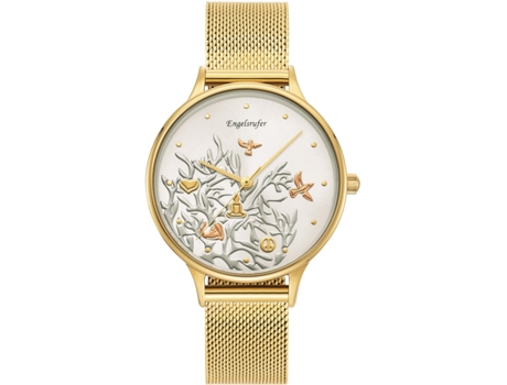 Relógio feminino ouro aço inoxidável Erwa-Tree01-Mg-Mg ENGELSRUFER