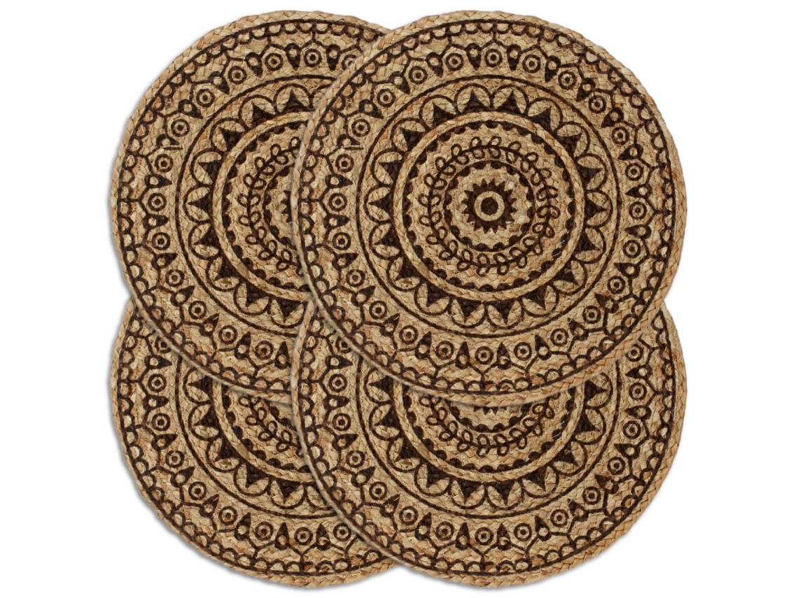 Placemat, Placemats Vidaxl Marrom Juta (n/a)