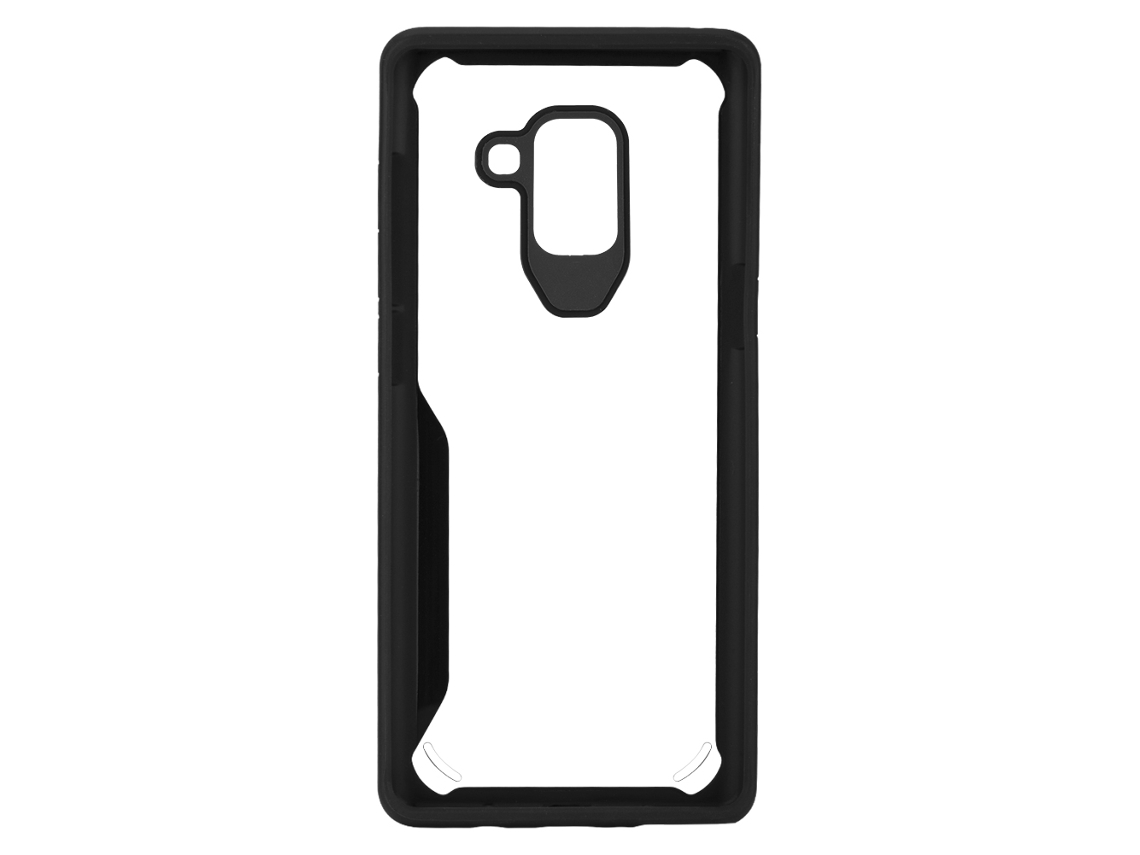 Capa de Silicone Preta para Samsung A8 Plus | EOOCOO