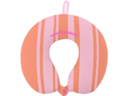 Almofada Viagem Riscas Laranja E Rosa Marshmallow