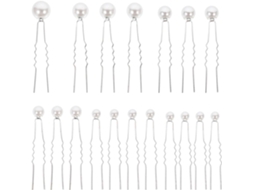 Grampos De Cabelo Fáceis De Usar Em Abs E Ferro Para Ocasiões Especiais, 18 Peças.