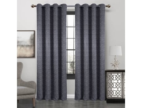 Cortina BEST INTERIOR Hazel (Preto - Poliéster - 140x260 cm)