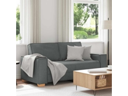 Vidaxl Sofá De 2 Lugares Cinza Escuro 180x78x84 Cm Tecido