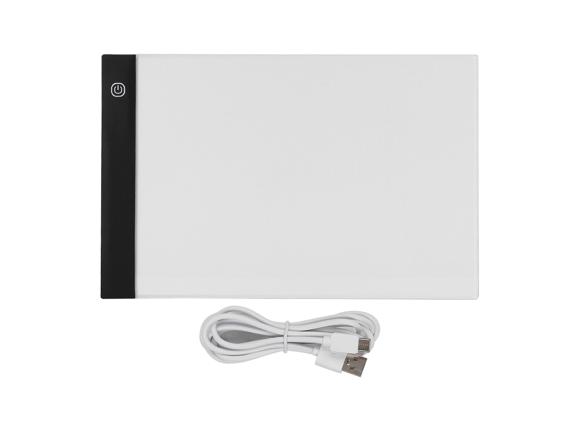 2026zentro-quadro Branco Led Portátil Com Tipo C Para Desenho E Escrita À Prova D'água Com Moldura Preta E Regulagem Contínua De Luminosidade