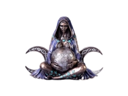 Estátua Decorativa Resina Deusa Terra Mãe Gaia