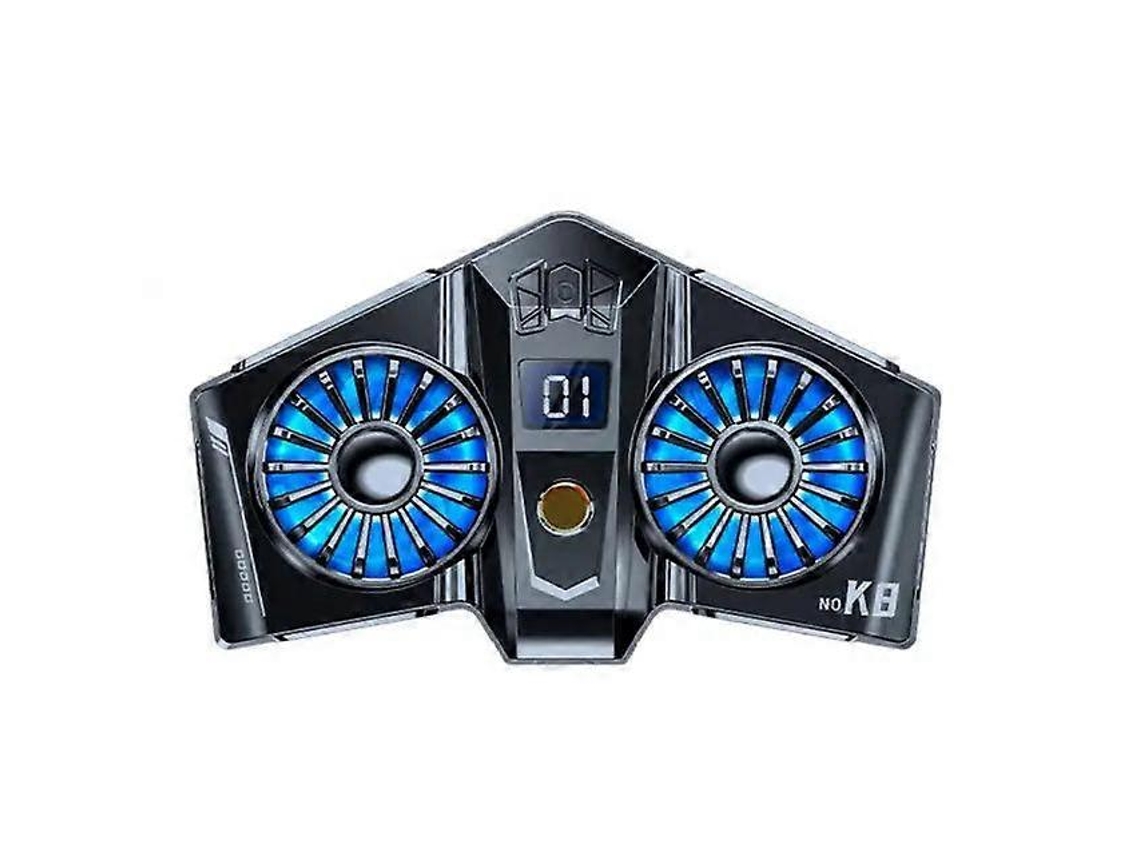 K8a Ventilador Magnético Para Celular Coog Game Cooler Com Visor De Temperatura Radiador Para Celular/tablet