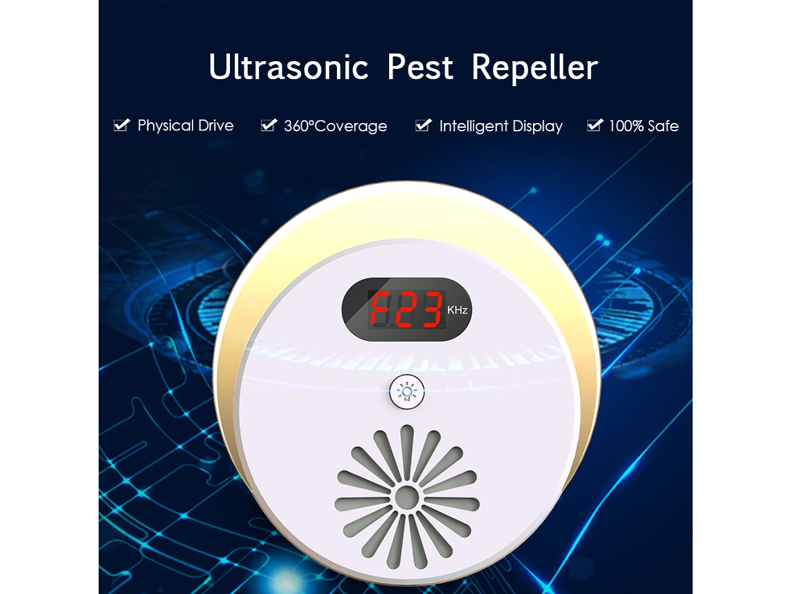 Repelente Ultrassônico Primerox para Pragas 2pcs