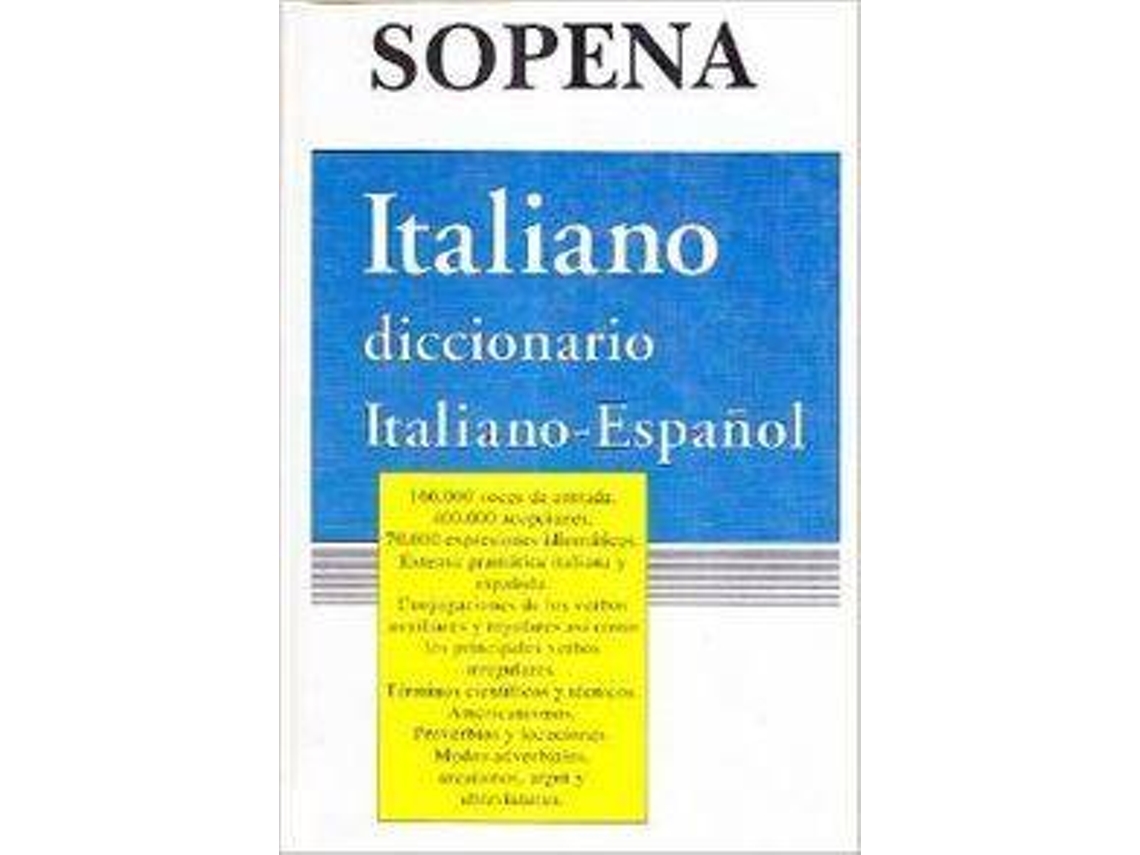 Livro Sopena Diccionario Italiano Español/Español Italiano (Espanhol)
