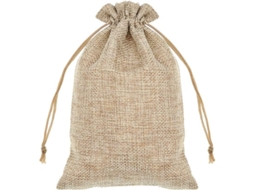 10 Bolsas De Juta Leves Mini Para Presentes Com Cordão De Tirar E Bolsos Respiráveis, Tamanho 13x18cm