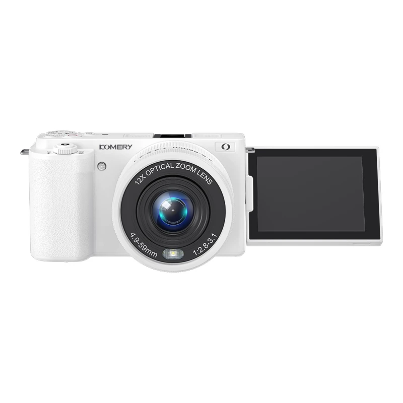 (branca, Cartão De 128 Gb) Câmera Digital Com Zoom Óptico De 12x, 64 Mp, Compatível Com Wi-fi.
