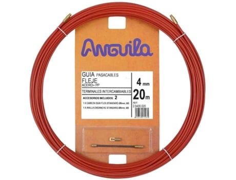Passa-cabo ANGUIL 4Mm 20M Ap Vermelho 20400020