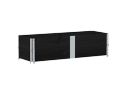Garden Planter, Garden Planters Vidaxl Preto Madeira De Pinho (150 X 50 X 41 Cm)