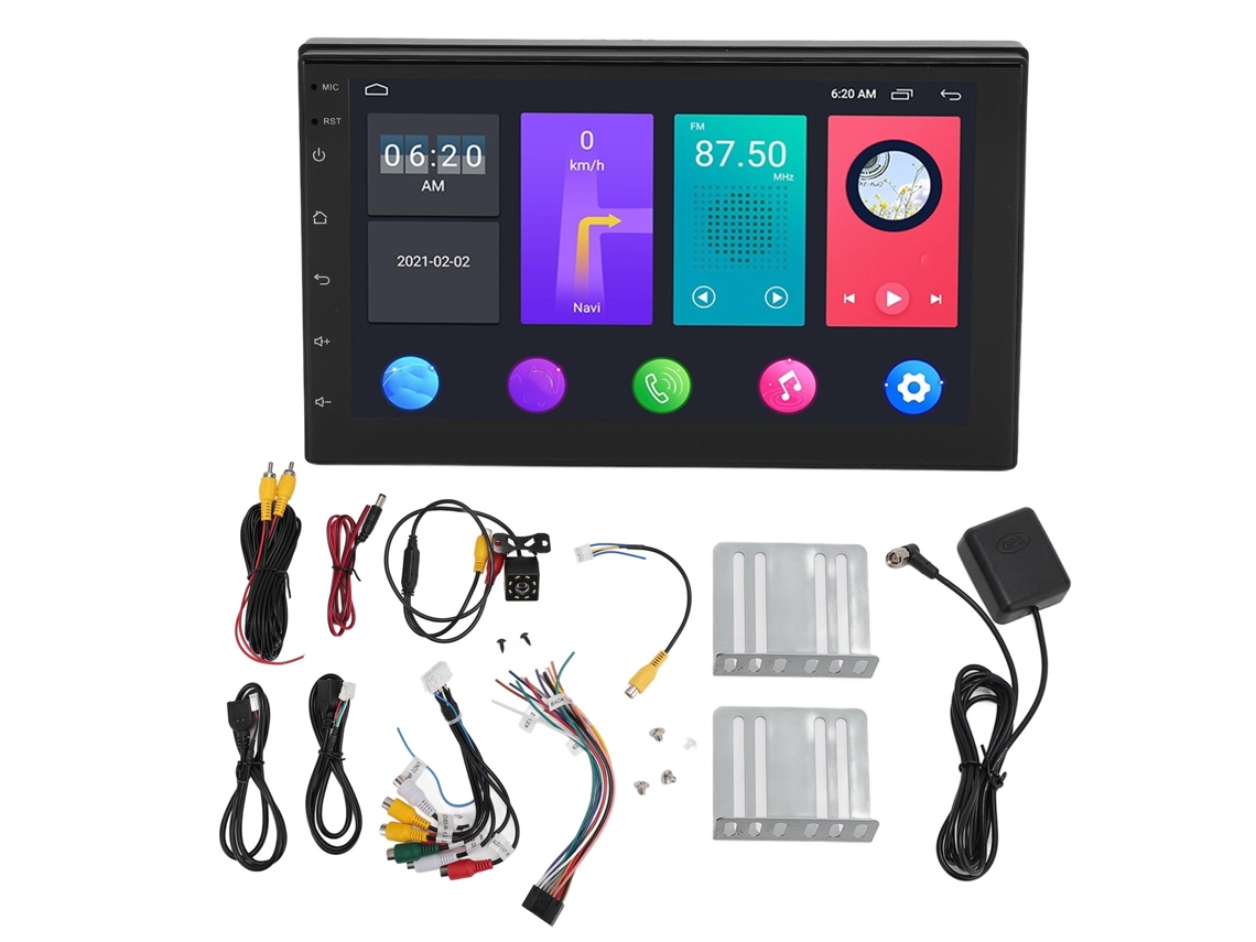 Rádio Carro 7 Polegadas Android 13 Wifi Bluetooth Gps