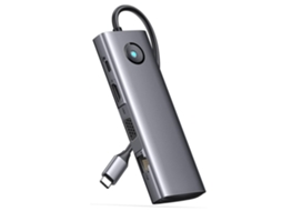 Dock Station Usb C 9 em 1 Usb C Dock com 1000 Mbps Cinza USHION