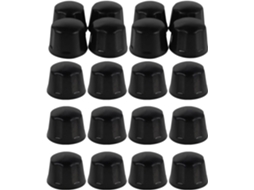 Capas De Borracha Pretas Para Porcas De Roda De 42 Mm, Pacote Com 20 Unidades, Para Suv, Quadriciclo E Reboque.