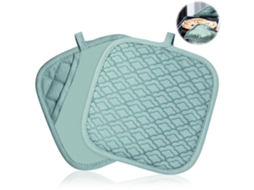 KOFIHETY Luva De Forno Tuff4ever Conjunto 2 Unidades Com Bolsos Antiderrapantes, Suportes E Luvas De Algodão Combinados, Resistente Ao Calor Até 260? Com Tiras