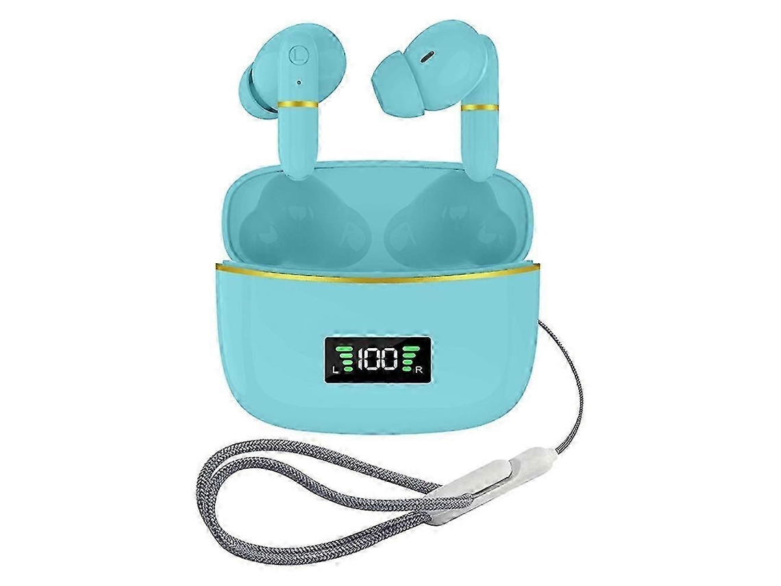 Fones De Ouvido Sem Fio J2 Bluetooth 5.3 Com Controle Por Toque, Tela Led E Estojo De Carregamento Apricot Ly Ebike
