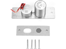 Fechadura Elétrica De Embutir Mini 12v Dc, 2 Fios, Controle De Acesso Segurança Oculto Integrado Com Ferrolho Aço