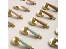 Puxadores E Maçanetas De Couro Para Armários, Gavetas E Móveis De Quarto, Cômoda E Cozinha 1 Peça Cor C 4614-verde Menta