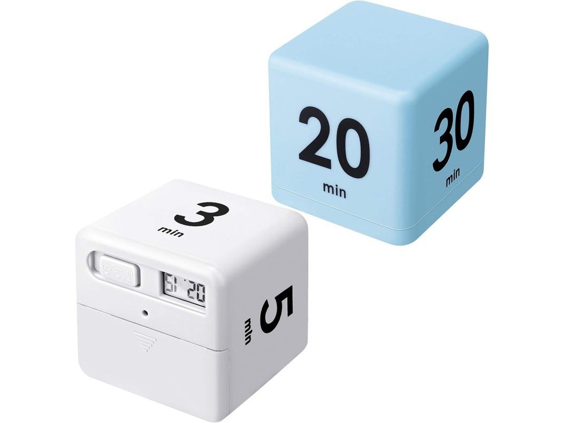 Temporizador De Cubo 2 Piezas 2025, Sensor De Gravedad, Temporizador De Inversión Para Cocina, Estudio, Ejercicio Y Juegos