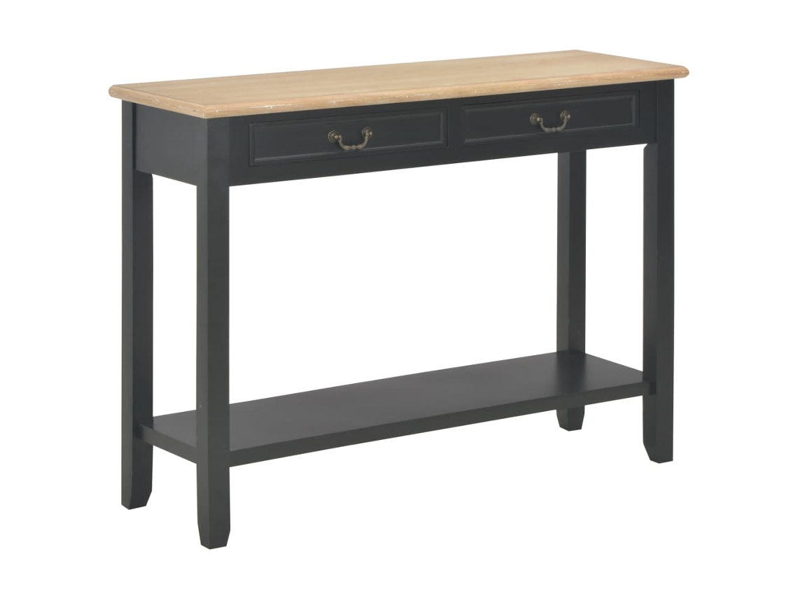 Console Table, Console Tables Vidaxl Preto Madeira (n/a)