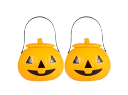 2 Unidades de Balde de Doces de Abóbora para Decorações de Halloween ALLINLESS