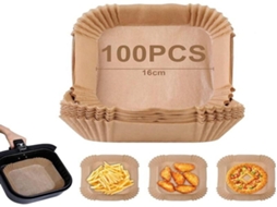 Lurelia Papel Para Air Fryer, 100 Unidades, 16 Cm, Antiaderente, Descartável