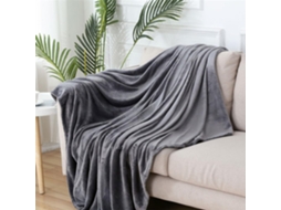 Manta de Flanela Lã Fansu Cor Sólida Microfibra Macia e Quente para Outono Inverno Colcha Fofa Quarto Ou Sofá
