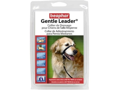 Coleira para Cães BEAPHAR Gentle Leader (Preto - M - Porte Médio)