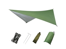 Toldo de Barraca Impermeável e Solar 300x300cm Verde Prateado