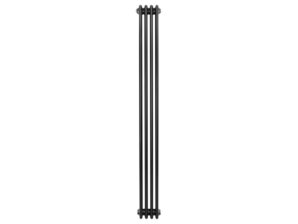 Radiador Vertical 4 Colunas 1800x200 Mm - Preto, Aço Carbono 1.5 Mm, 1152 W, Alta Eficiência, Fácil Instalação, Durável