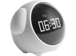 Despertador Digital Inteligente Com Luzes Para Meninos E Meninas, 1 Unidade, Branco