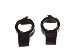 2 Peças Portaejes C Hub Carrier Para Carro Rc Traxxas 1/5 Blocos De Direção De Alumínio De Alta Resistência Preto
