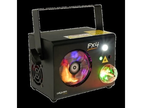 Projetor combinado 4 em 1 Gobos LED Magicball Strobe Laser 4 LEDs 9x 3w Algam Lightning Lal Fx 4 Algam Lighting
